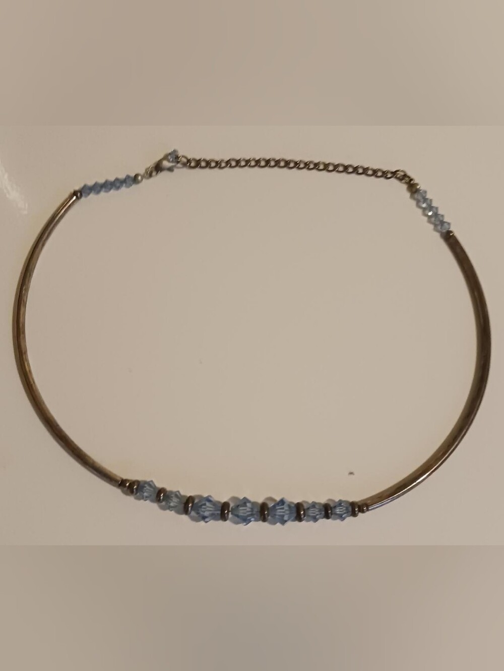 Delicate Light Blue Beaded Necklace
